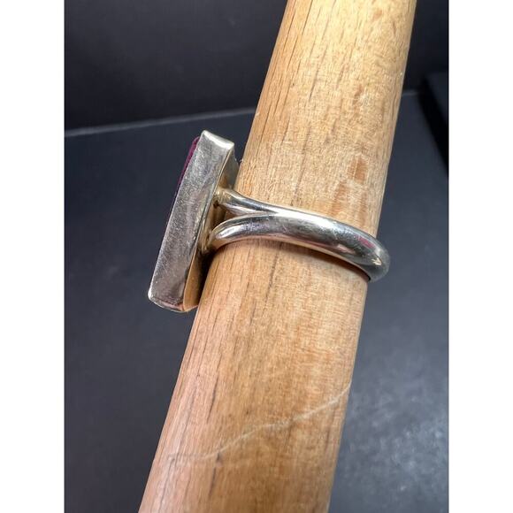 Vintage sugilite sterling silver ring size 5 - Picture 12 of 16